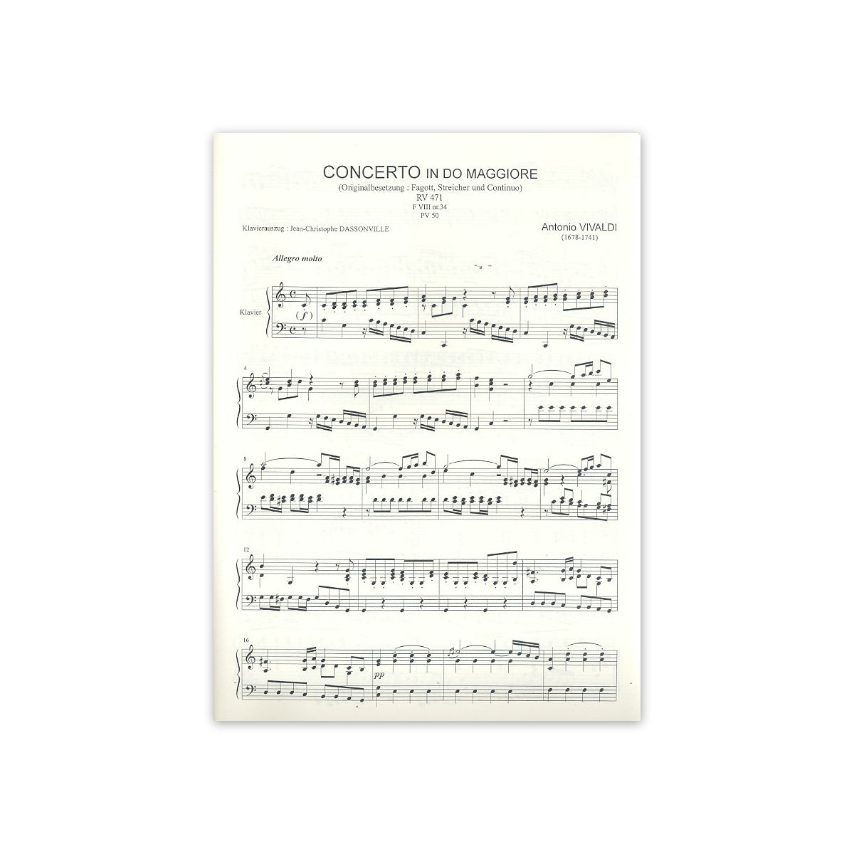 Vivaldi, Konzert C-Dur RV471