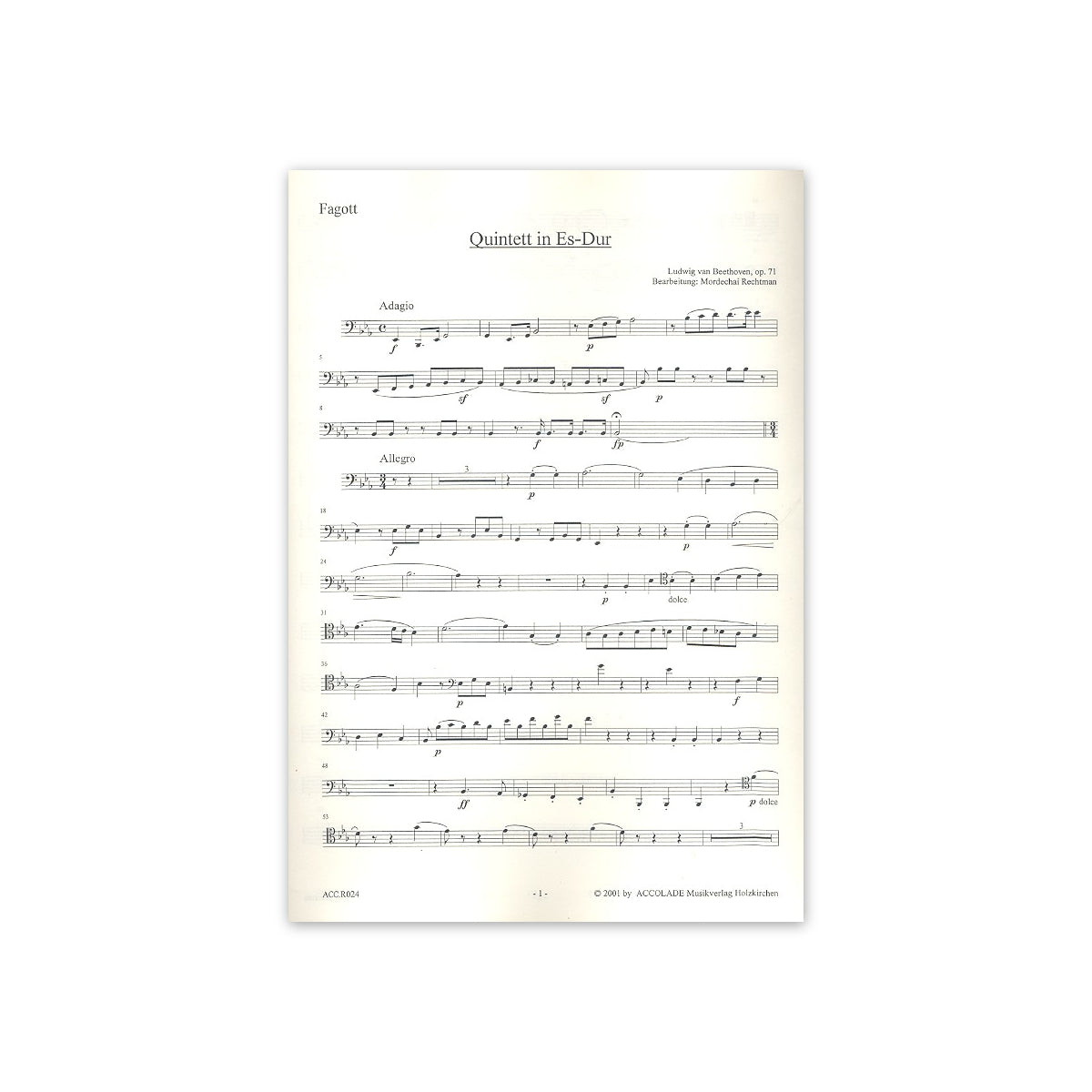 Beethoven, Bläserquintett op.71