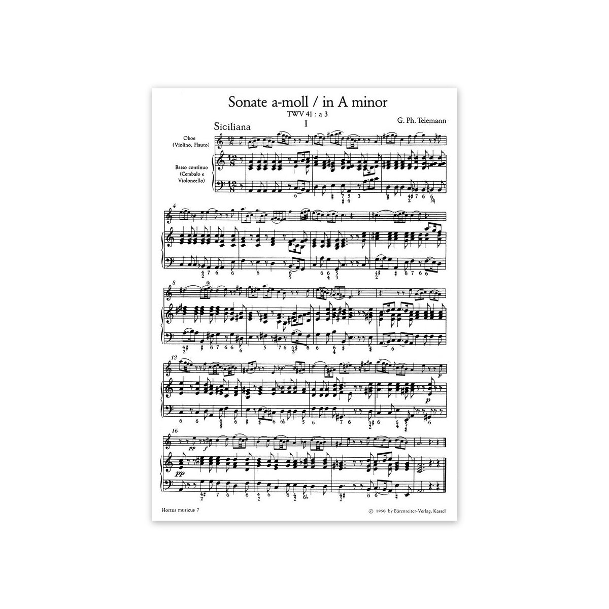Telemann, Sonaten & Spielstücke