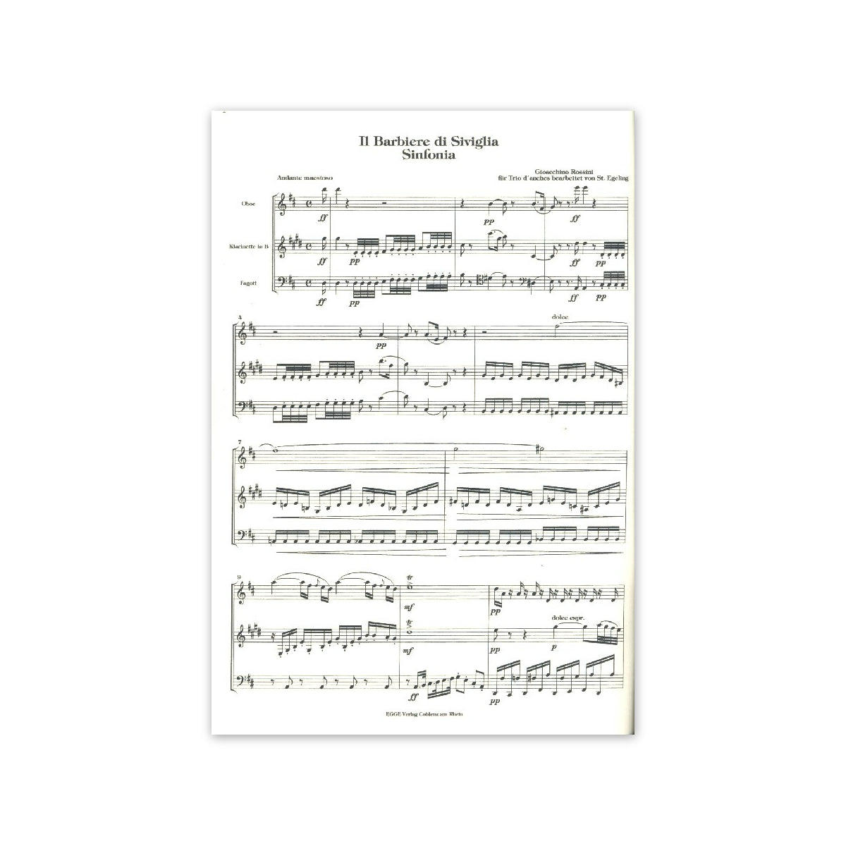 Rossini, Il Barbiere di Seviglia - Ob.Kl.Fag.