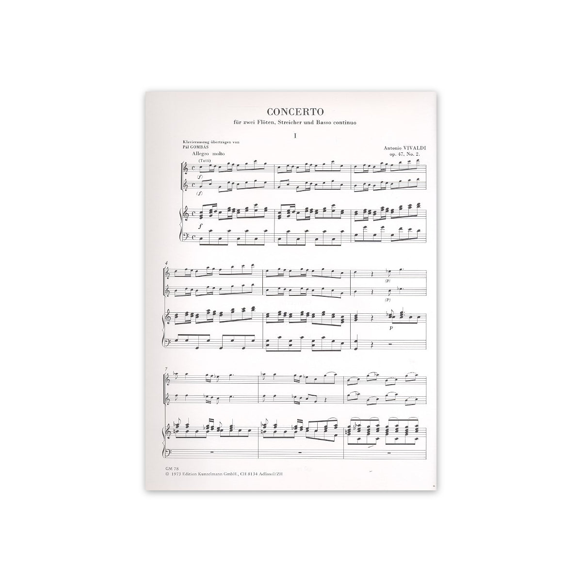 Vivaldi, Concerto C-Dur op.47/2