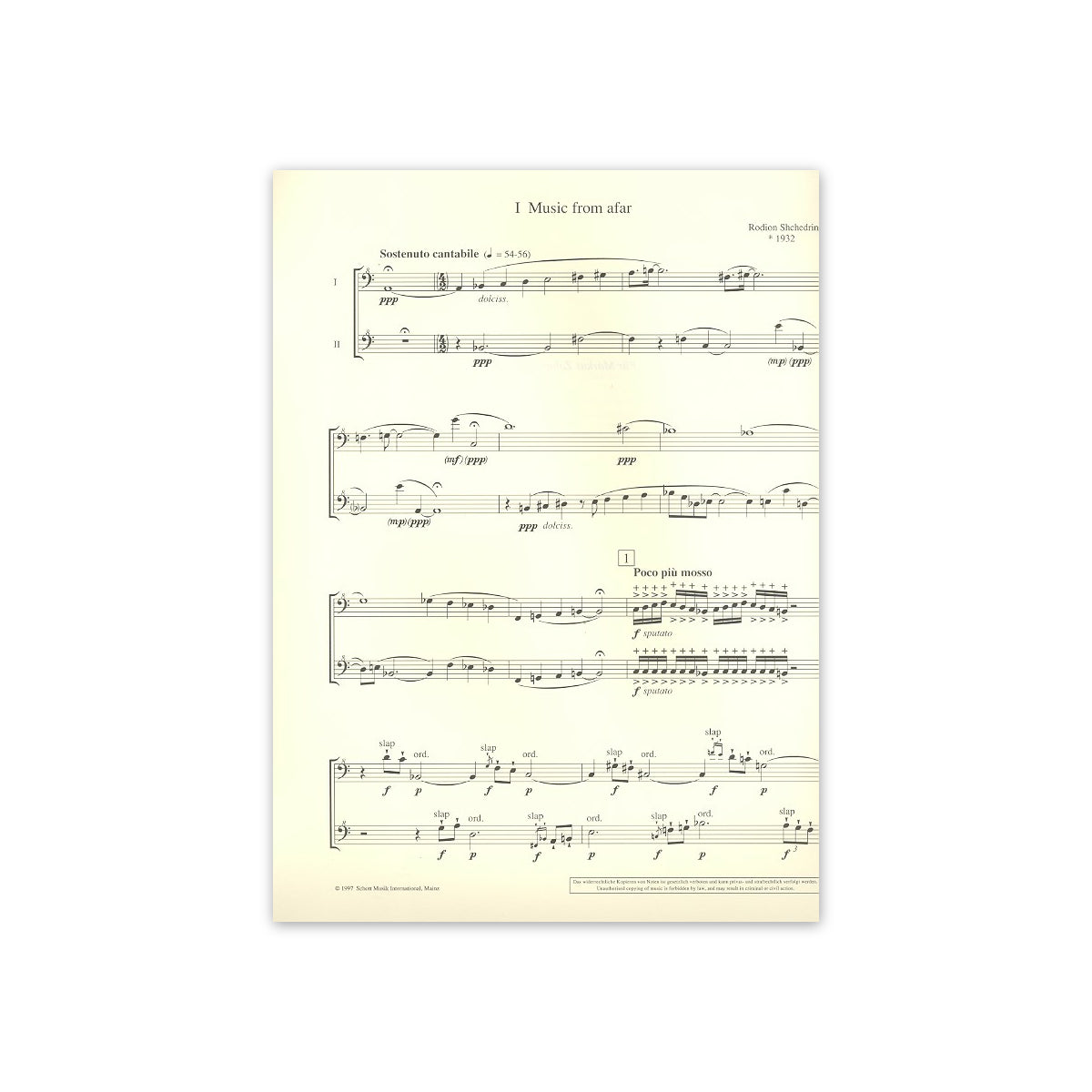 Shchedrin, Music from afar