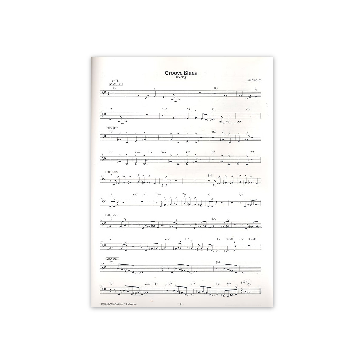 Snidero, Jazz conception für Bassposaune