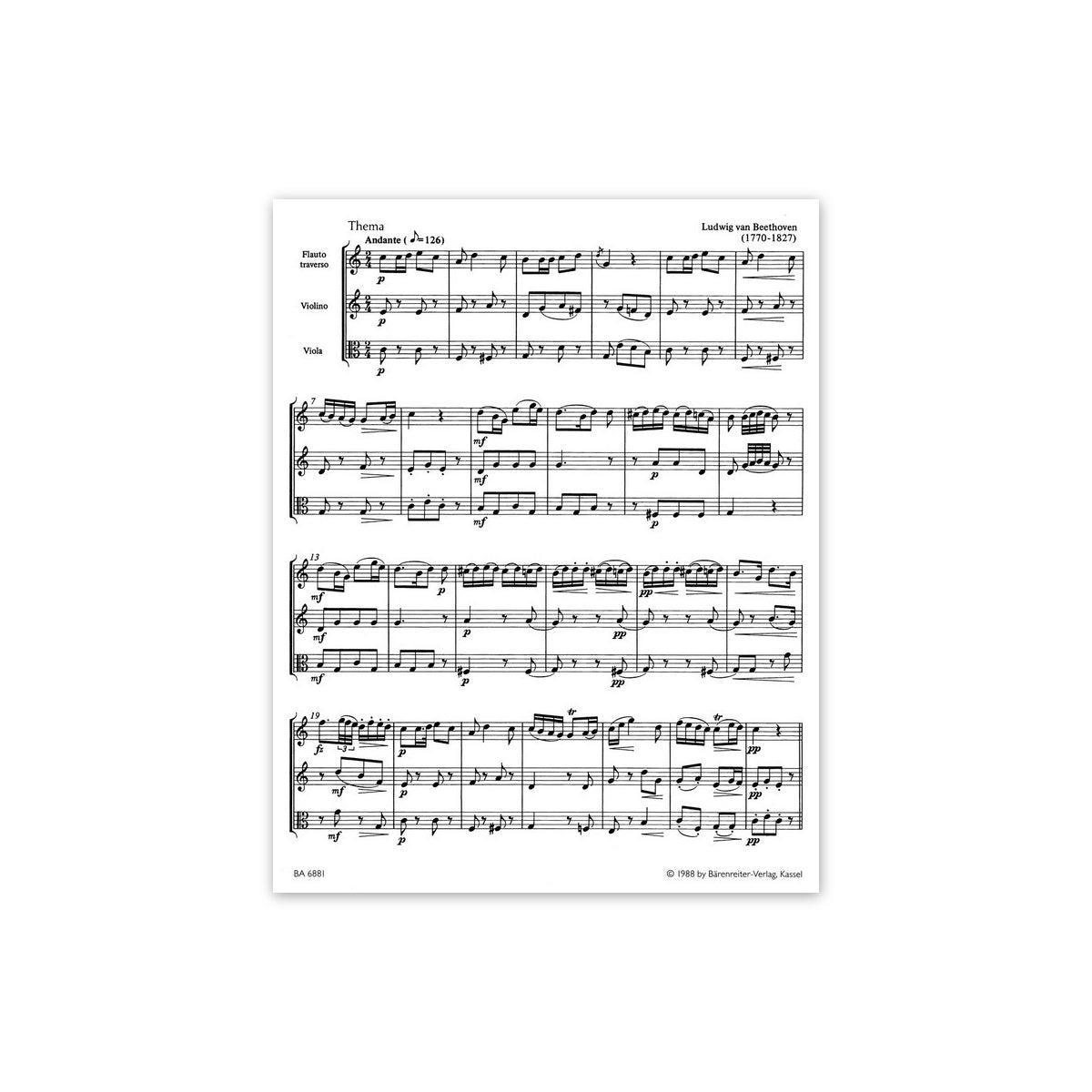 Beethoven, Reich mir die Hand mein Leben