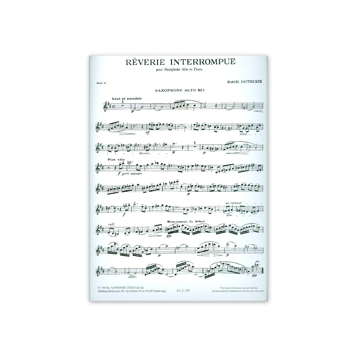 Dautremer, Reverie interrompue