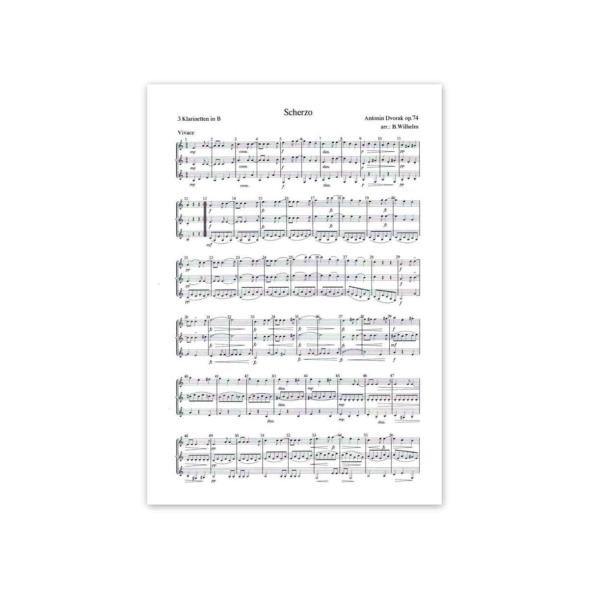 Dvorak, Scherzo op. 74