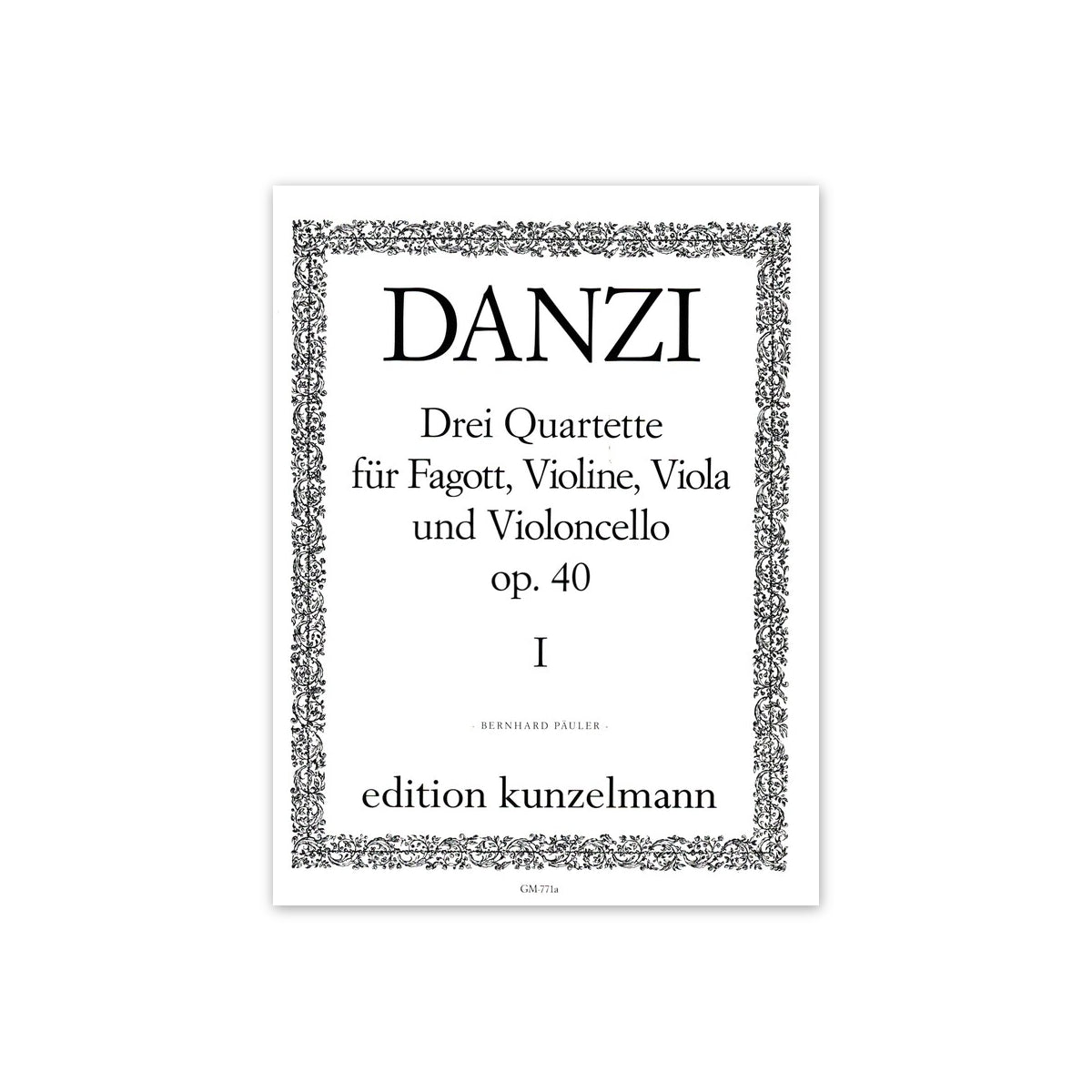 Danzi, Quartett op.40/1-3