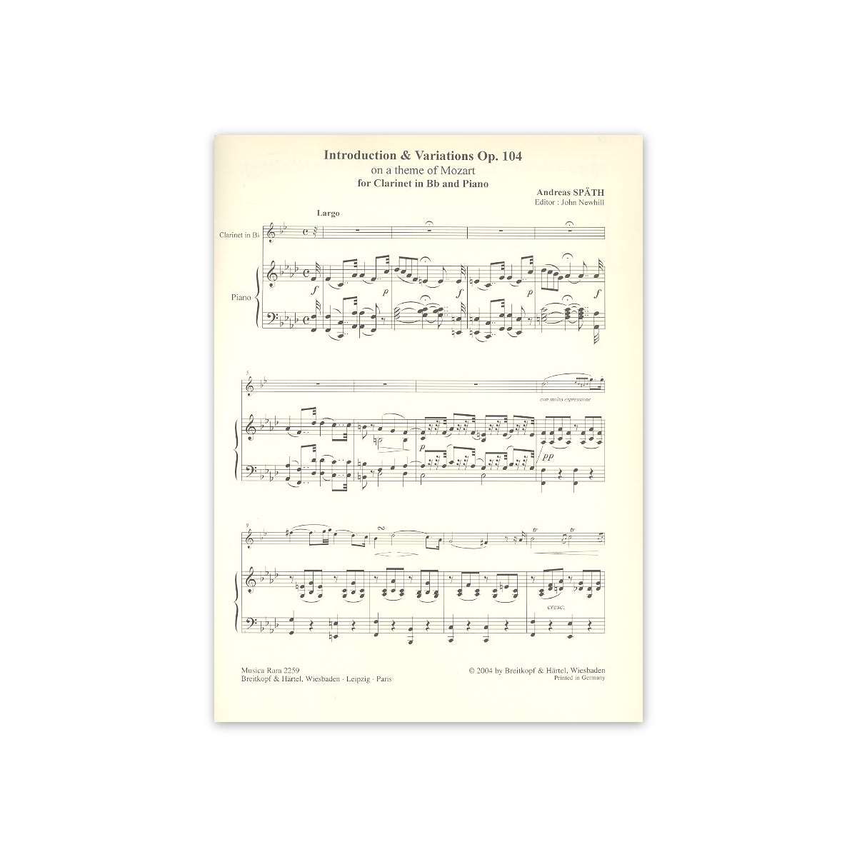 Späth, Introduction & Variations op.104