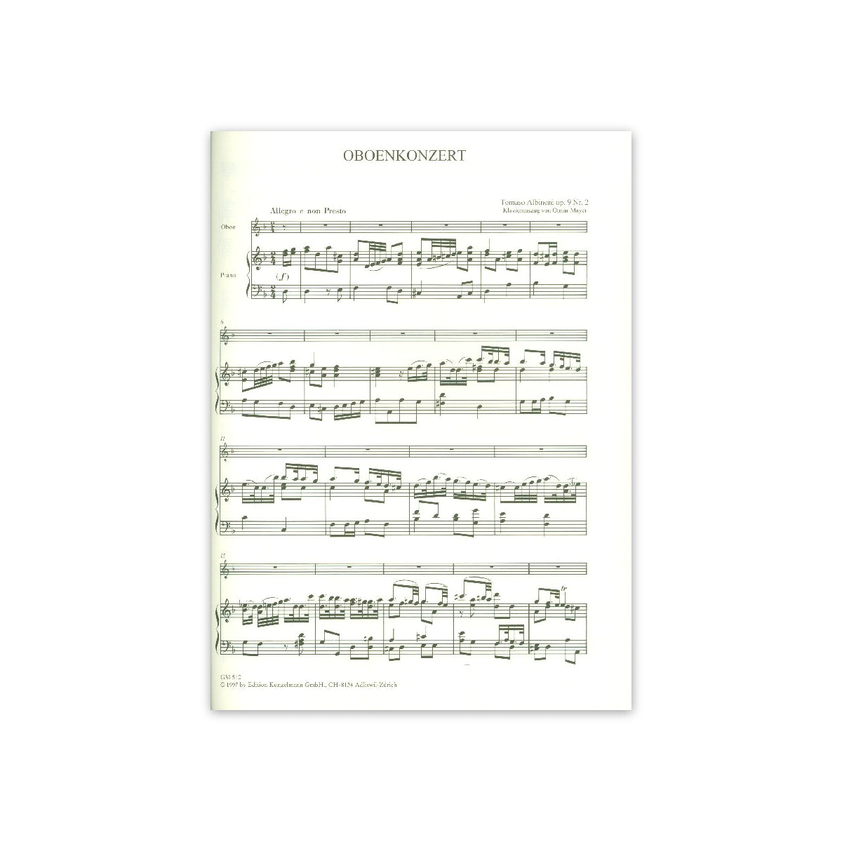Albinoni, Konzert op.9/2