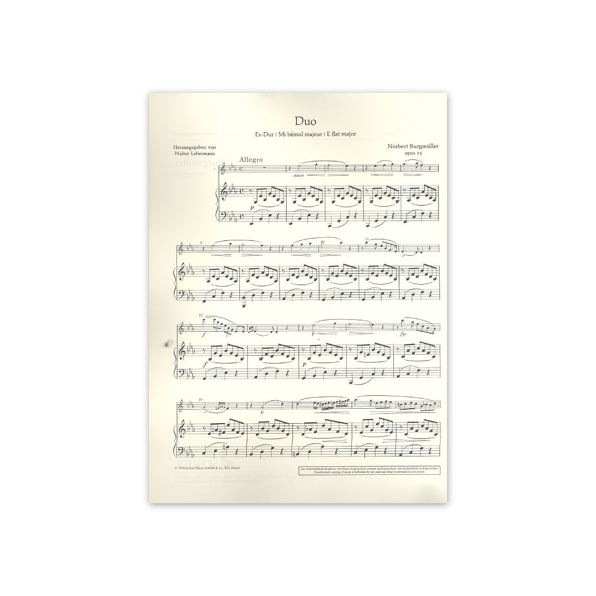 Burgmüller, Duo op.15
