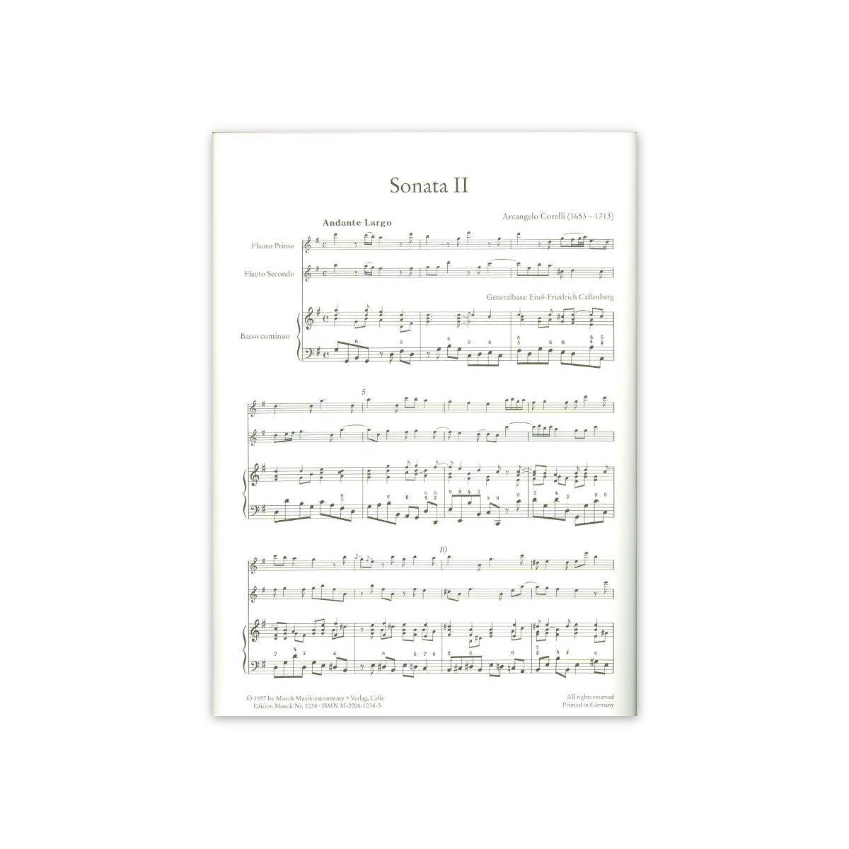 Corelli, Sonata II nach den Concerti grossi