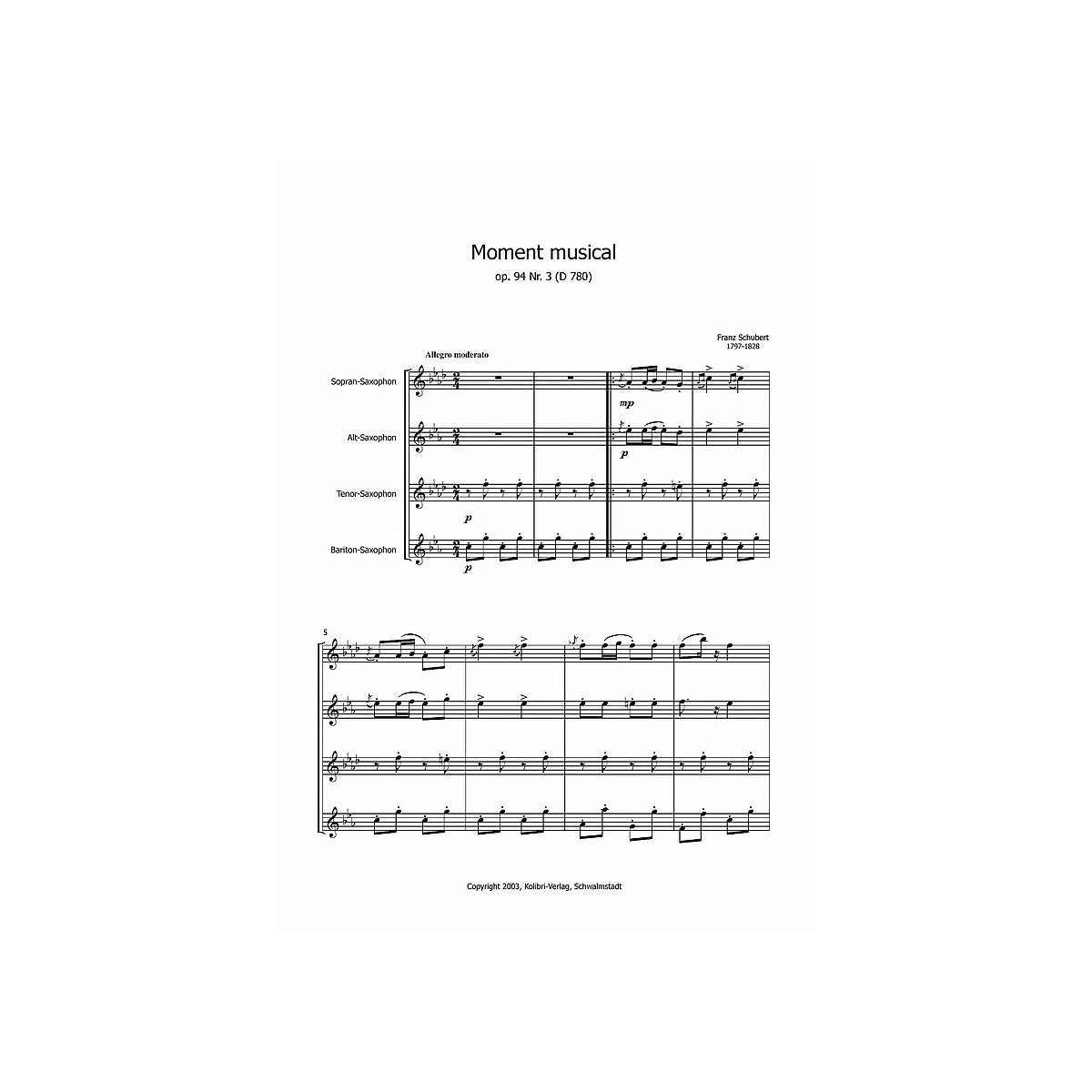 Schubert, Moment musical op.94