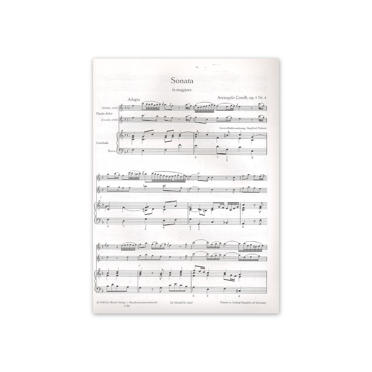 Corelli, Sonate F-Dur op.5 No.4