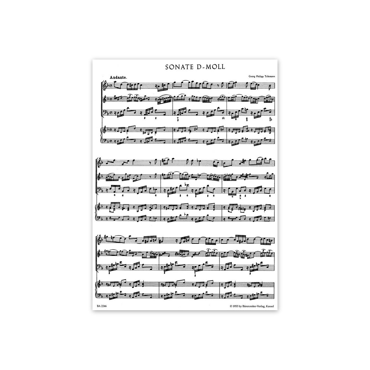 Telemann, Methodische Sonaten 6