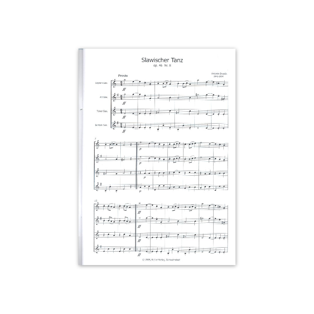 Dvorak, Slawischer Tanz op.46 Nr.8