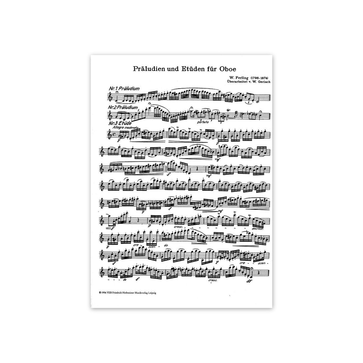 Ferling, 144 préludes et études