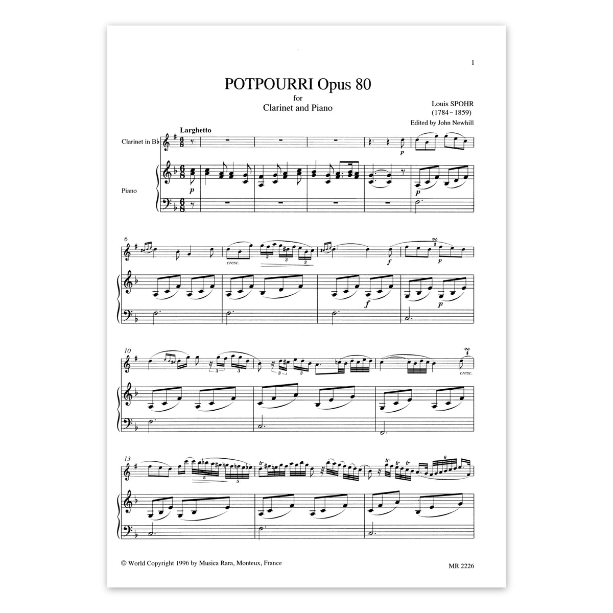 Spohr, Potpourri op.80