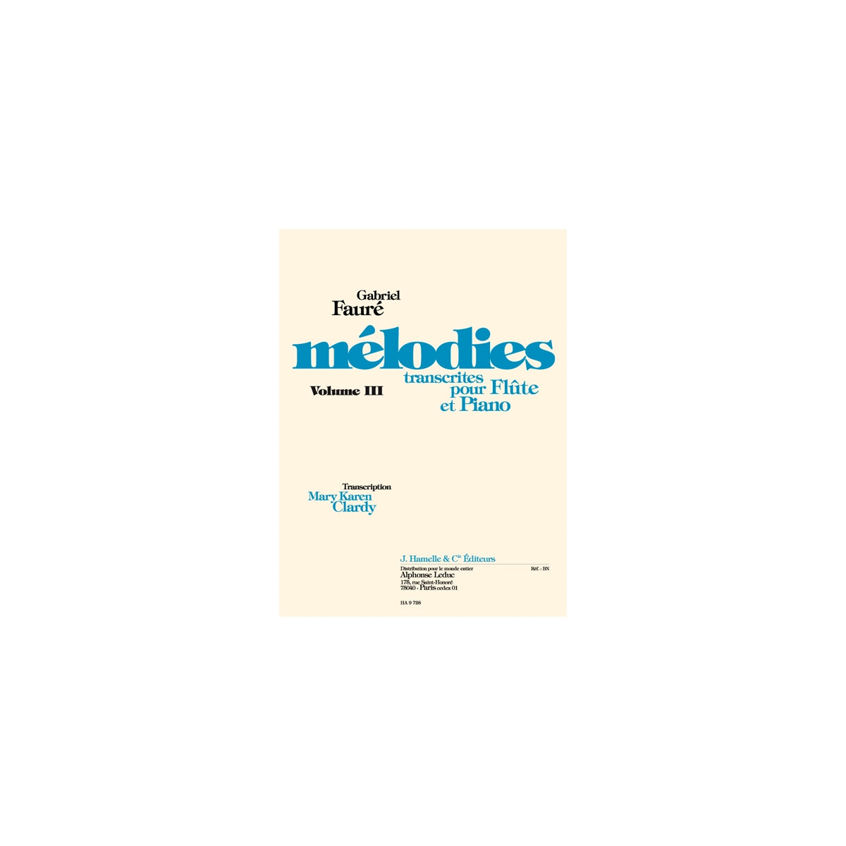 Fauré, Mélodies Vol.3
