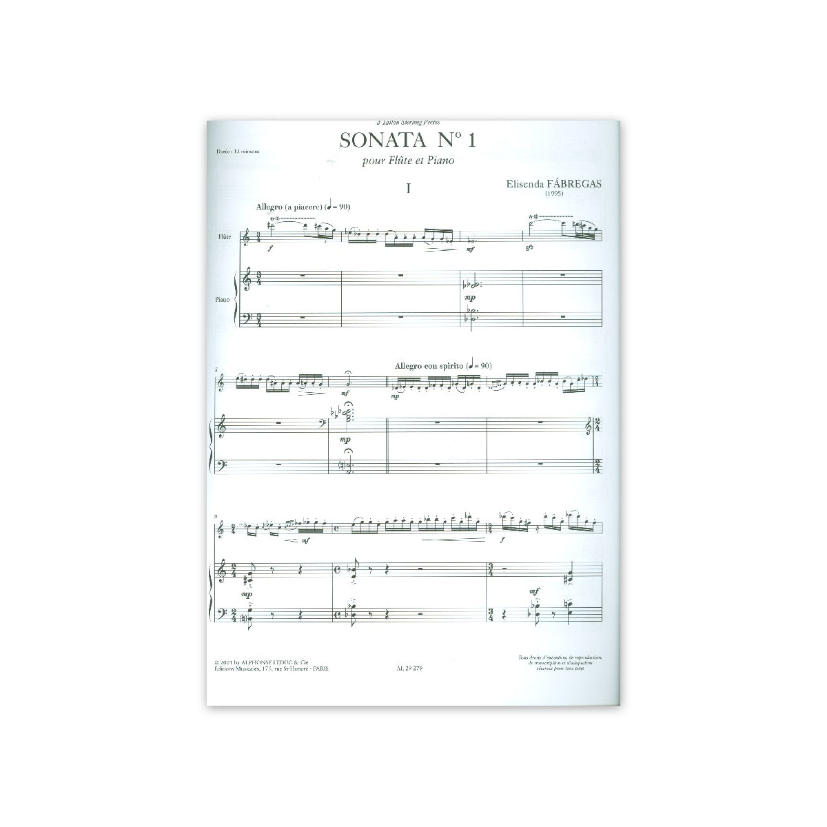 Fabregas, Sonata Nr.1