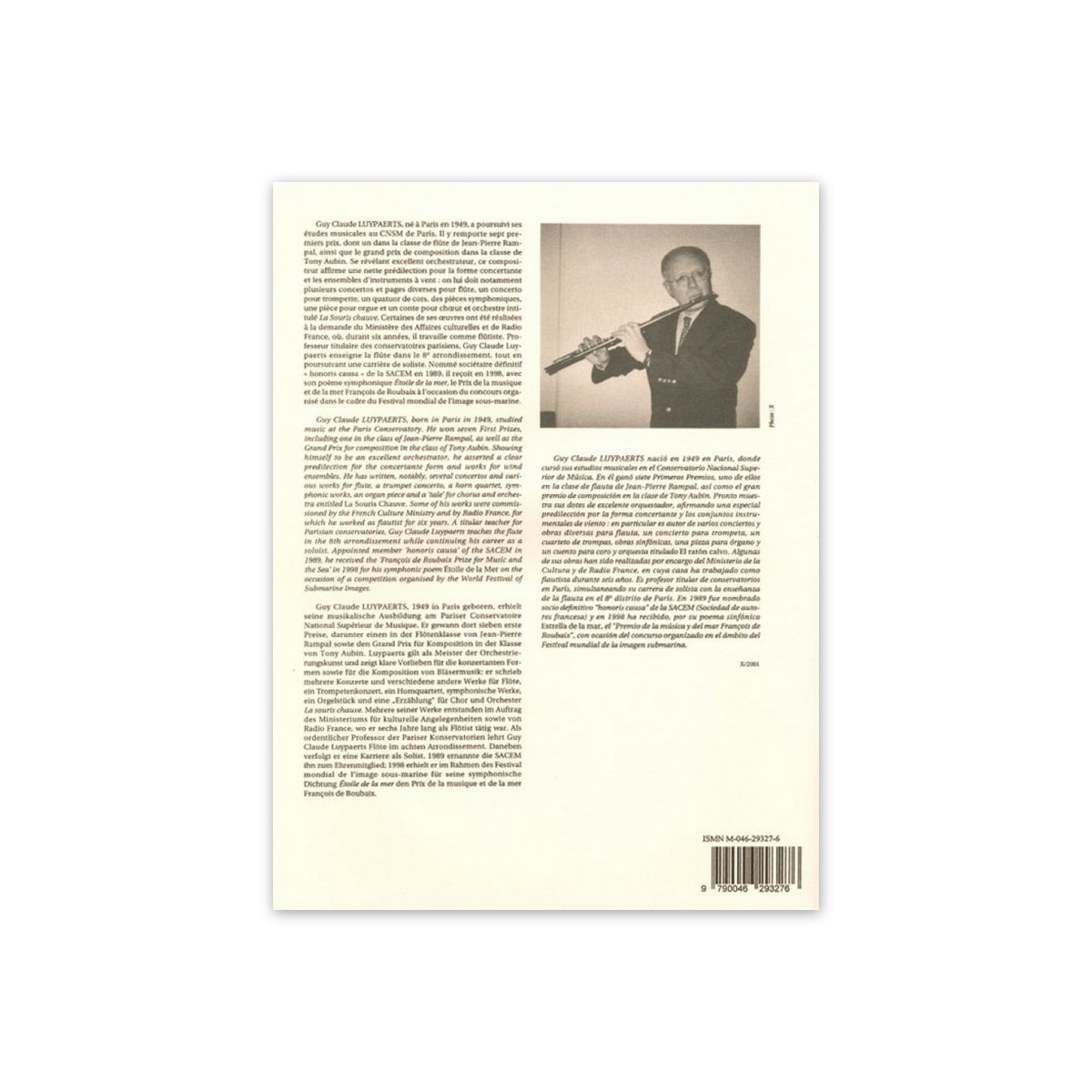 Luypaerts, De la flute vol.1