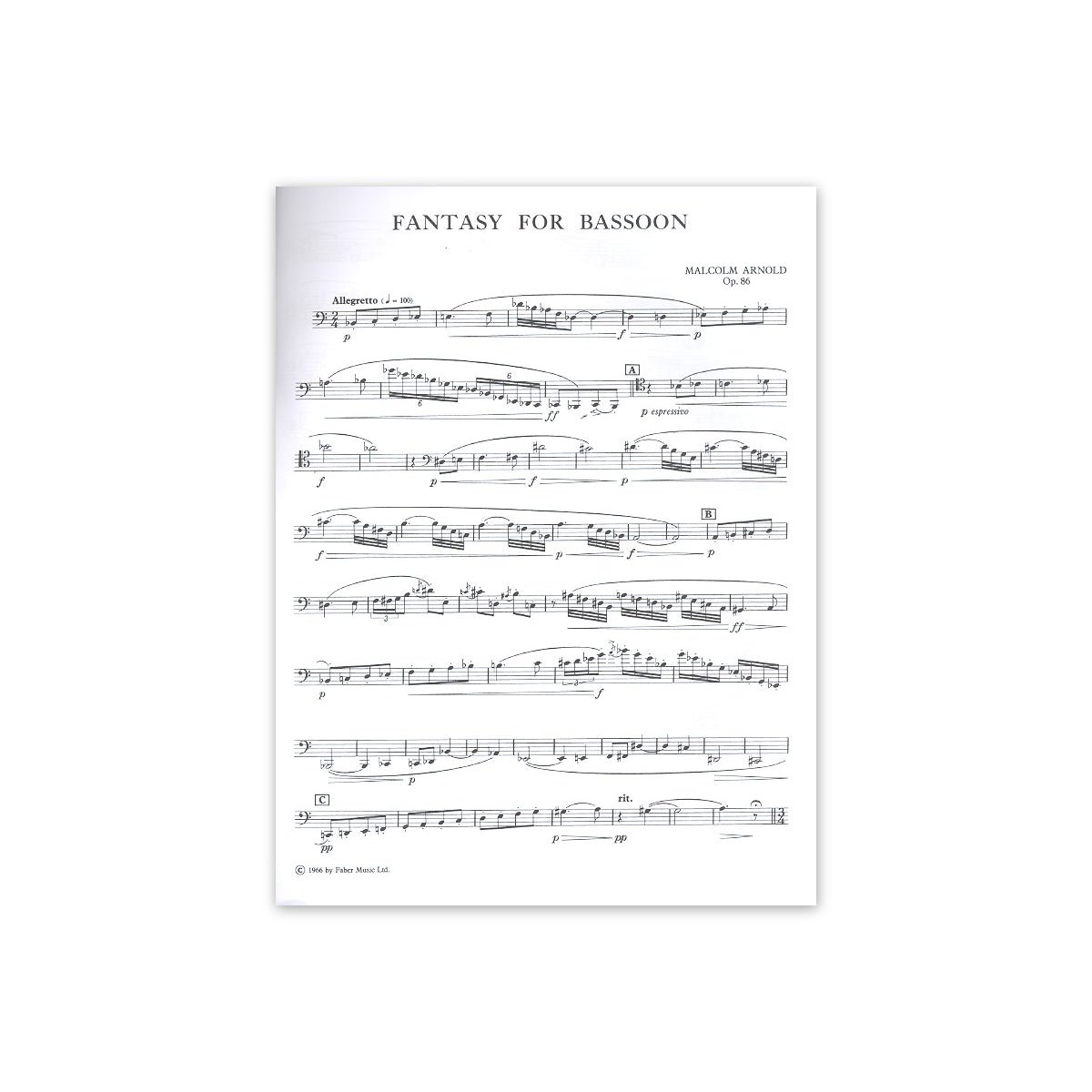 Arnold, Fantasie op. 86