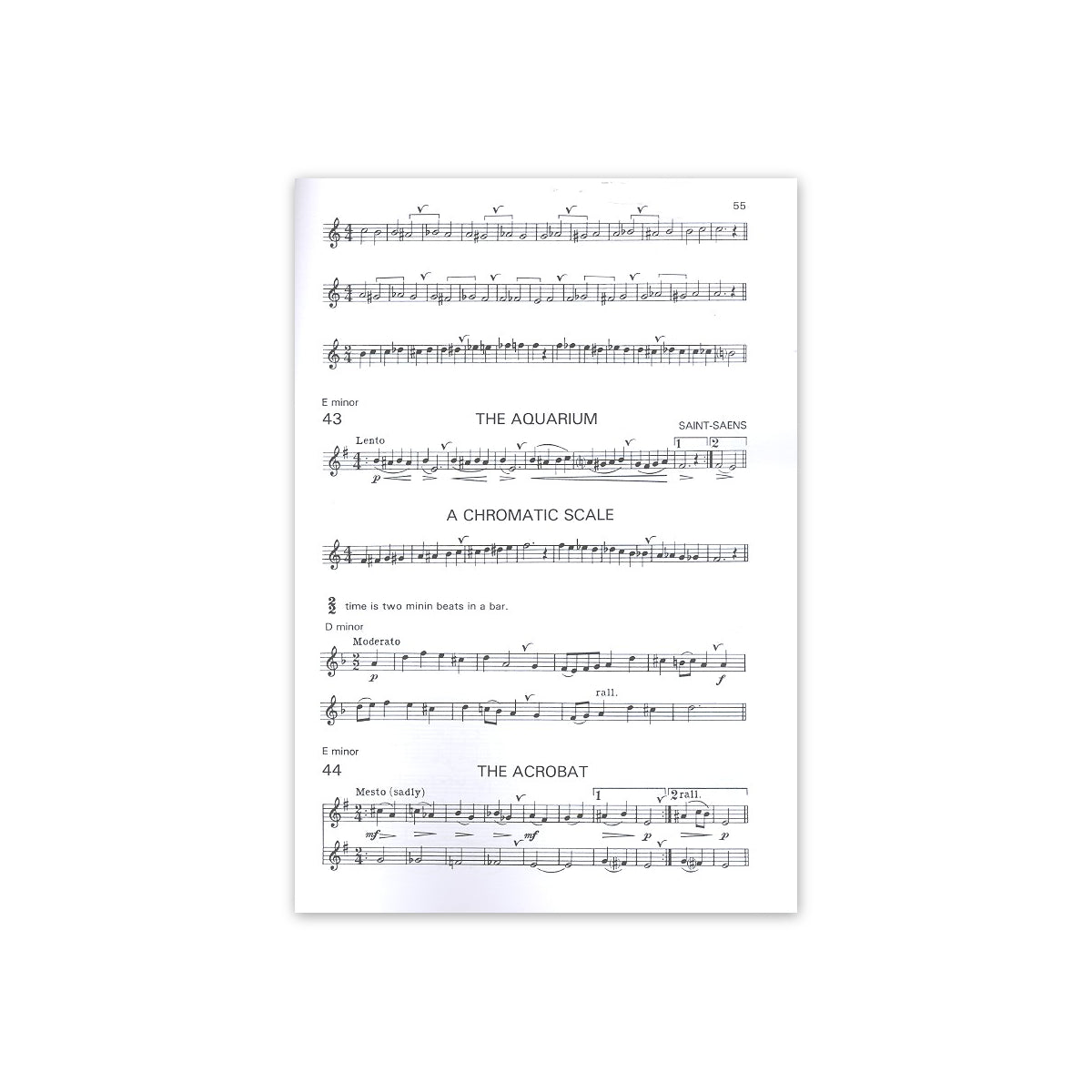 Wye, Practice book for the flute 2