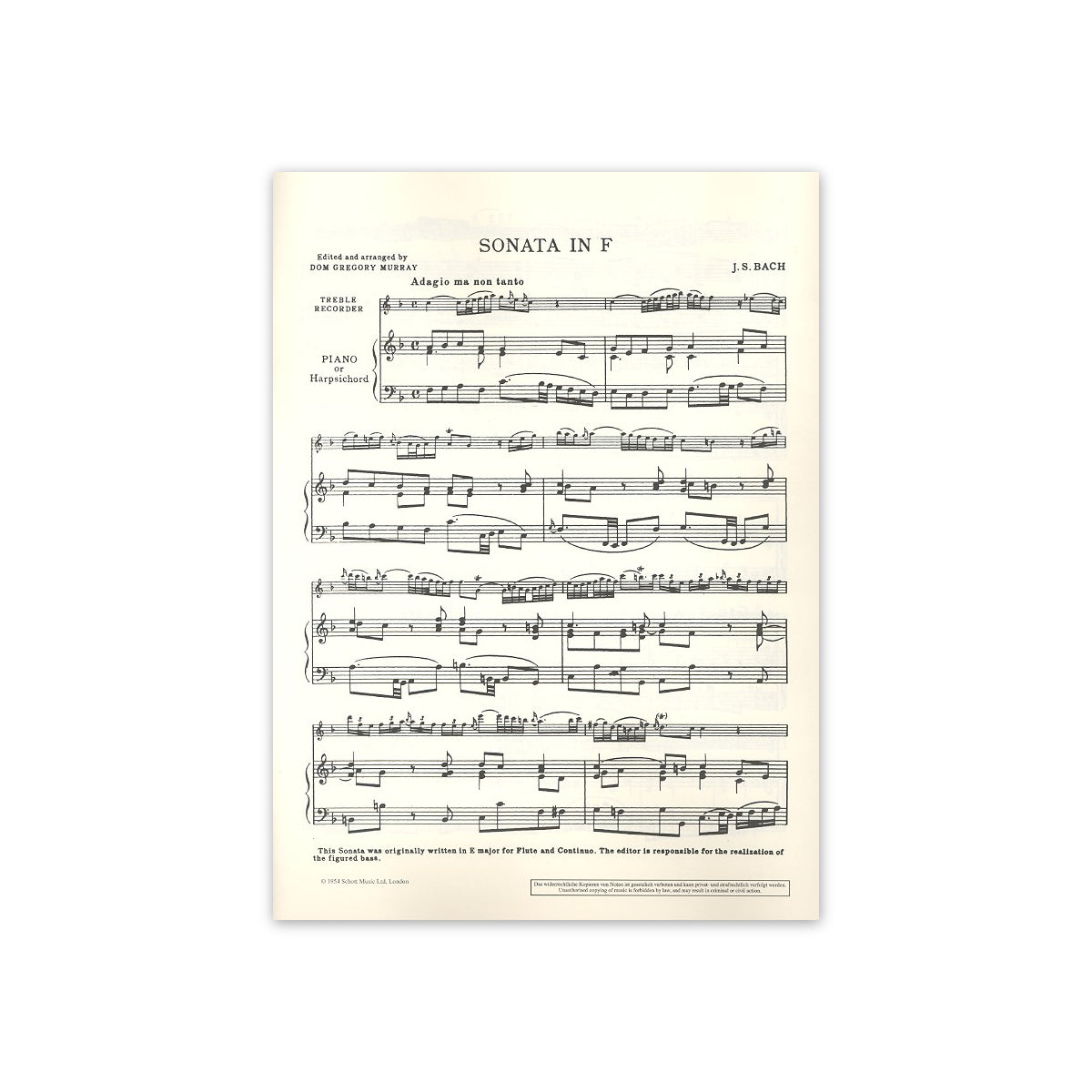 Bach, Sonata in F-Dur