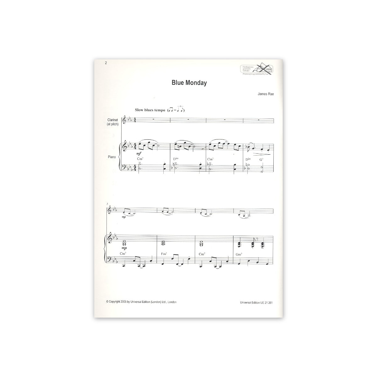 Rae, Easy Blue clarinet