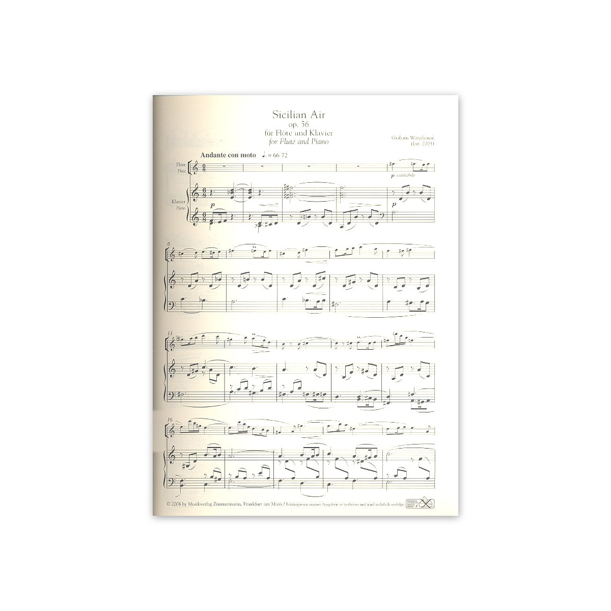 Waterhouse, Sicilian Air op. 56