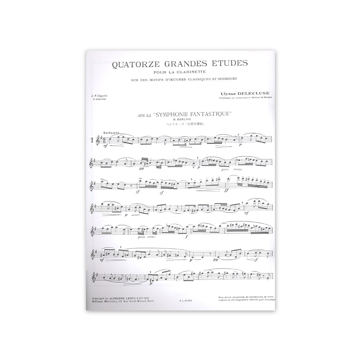 Delecluse, 14 grandes etudes