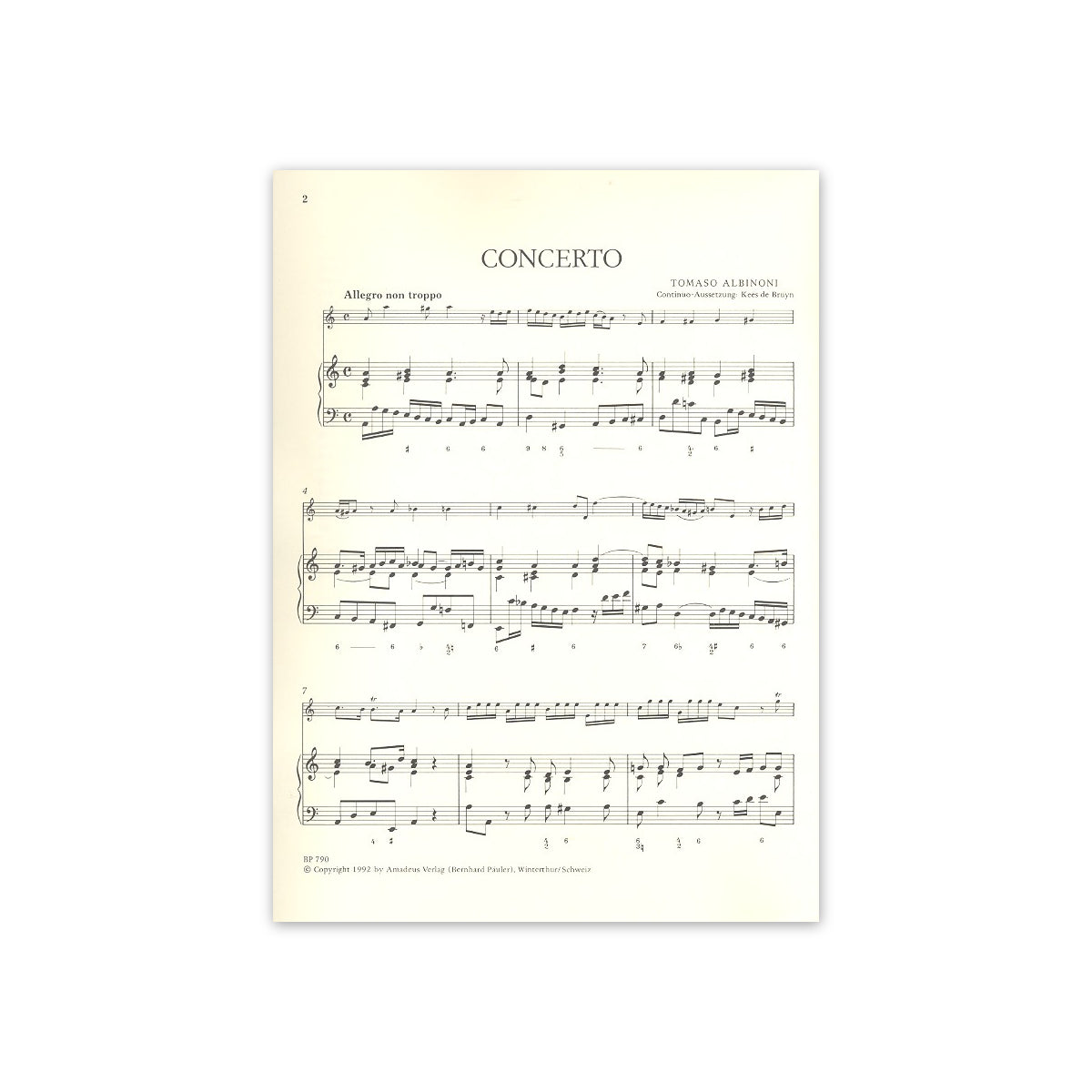 Albinoni, Concerto a-moll-17531