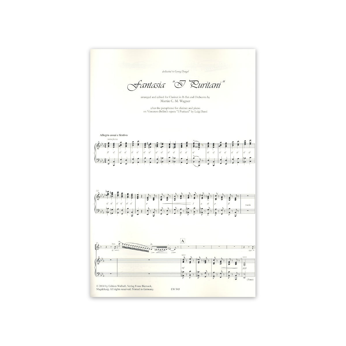 Bassi, Fantasia I Puritani