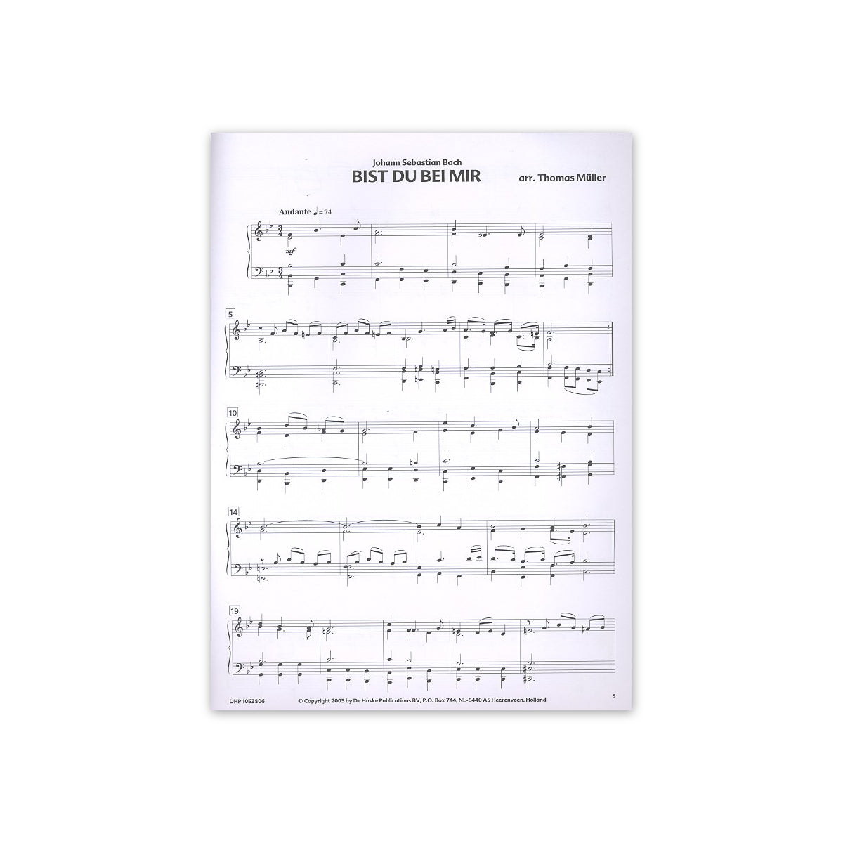 Bach, Bist du bei mir