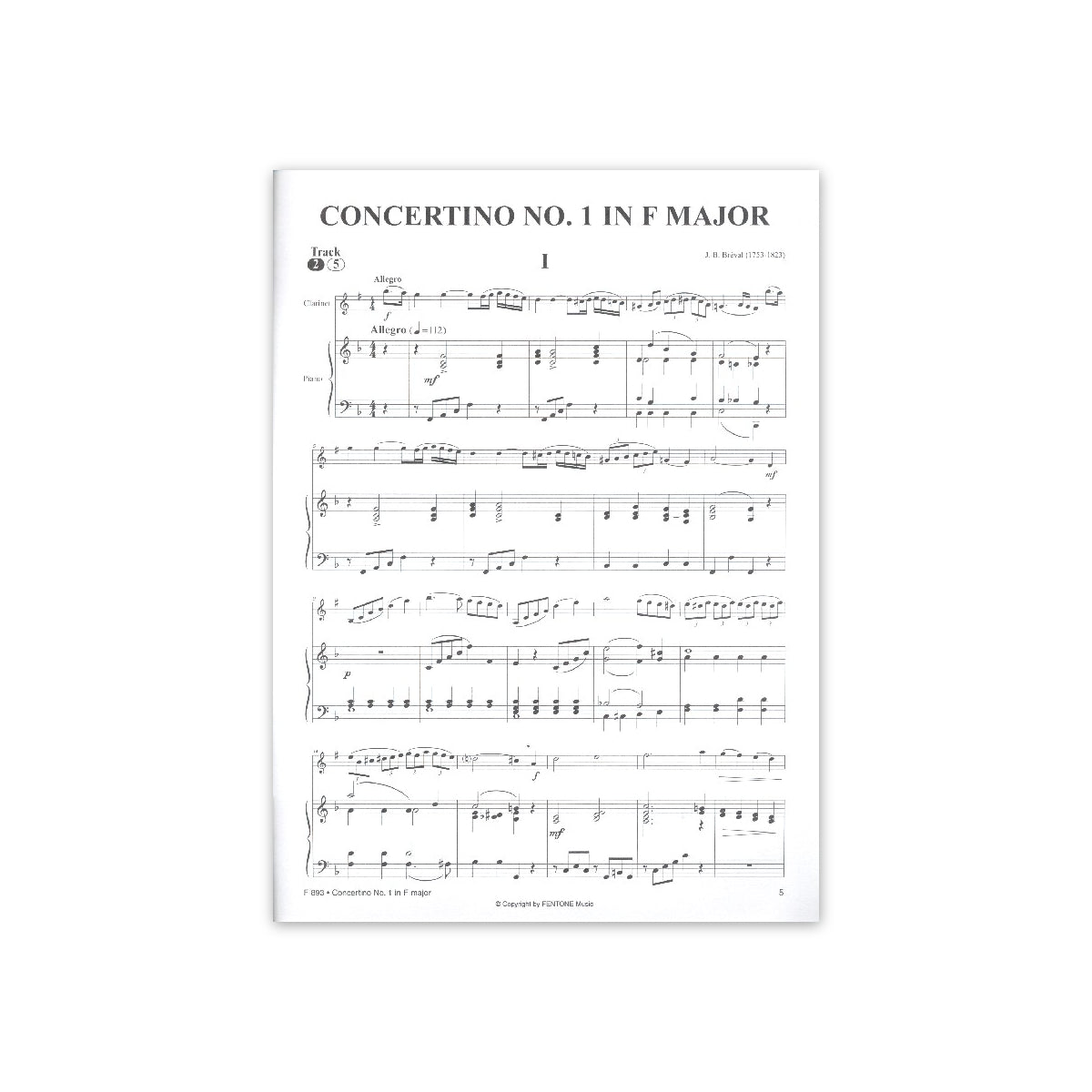 Breval, Concertino Nr.1 F-Dur