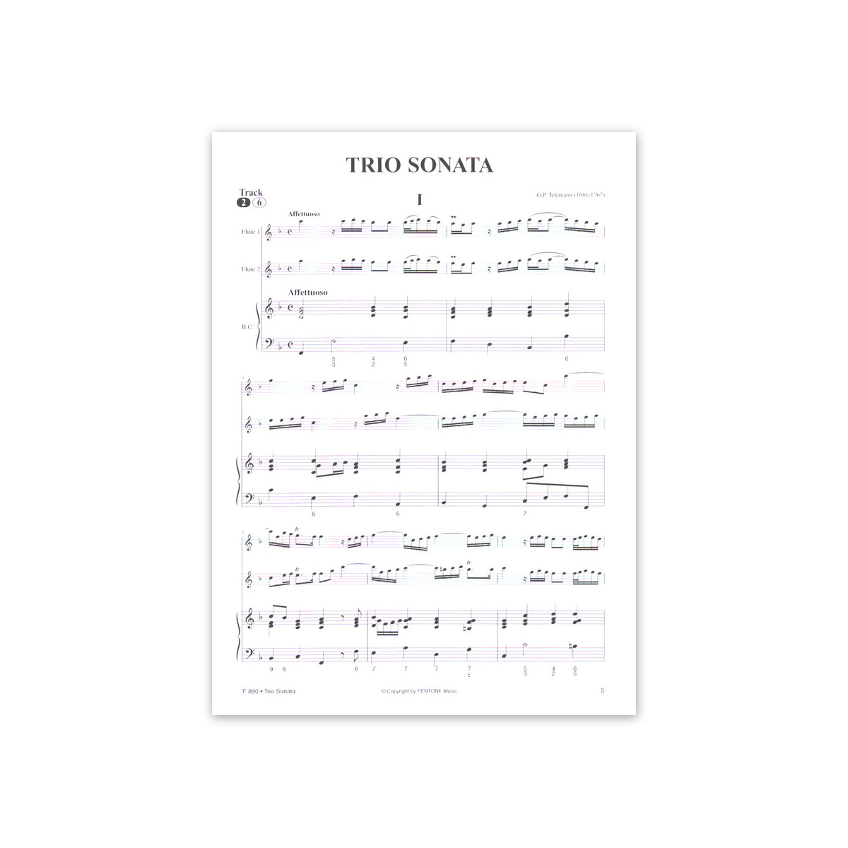 Telemann, Triosonate (2 Fl. & Bc.)