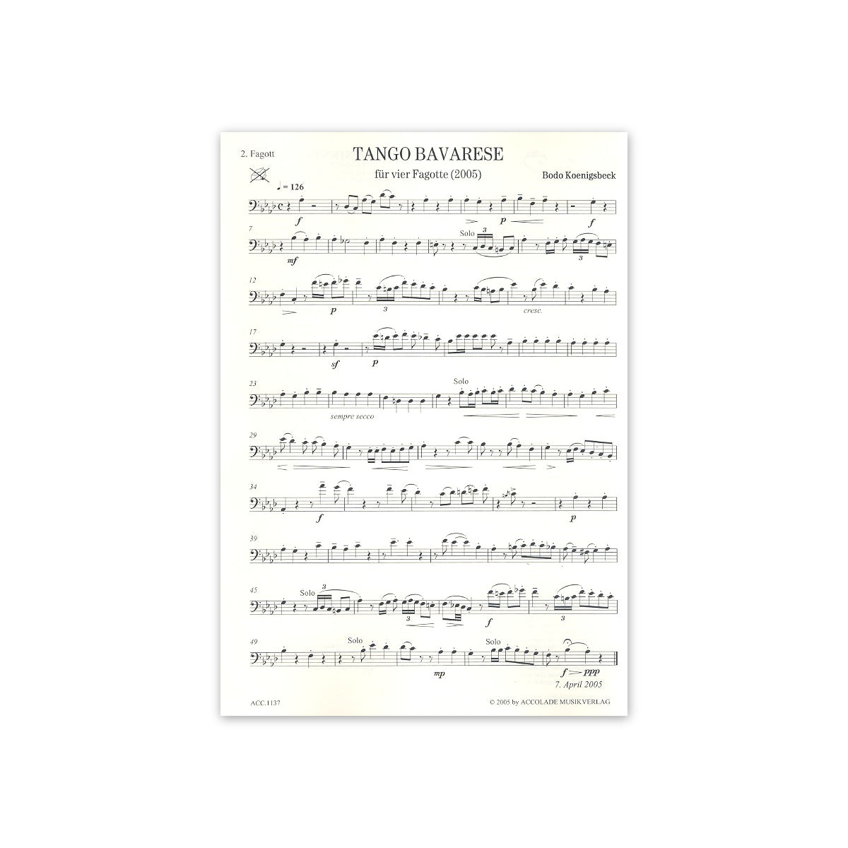 Koenigsbeck, Tango bavarese-18355