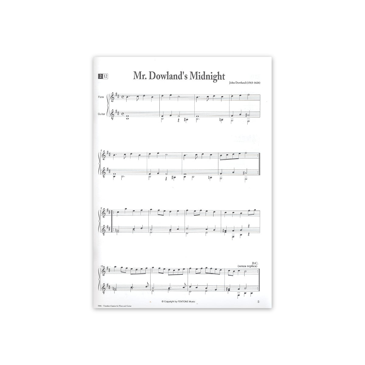 Timeless classics for flute & guitar