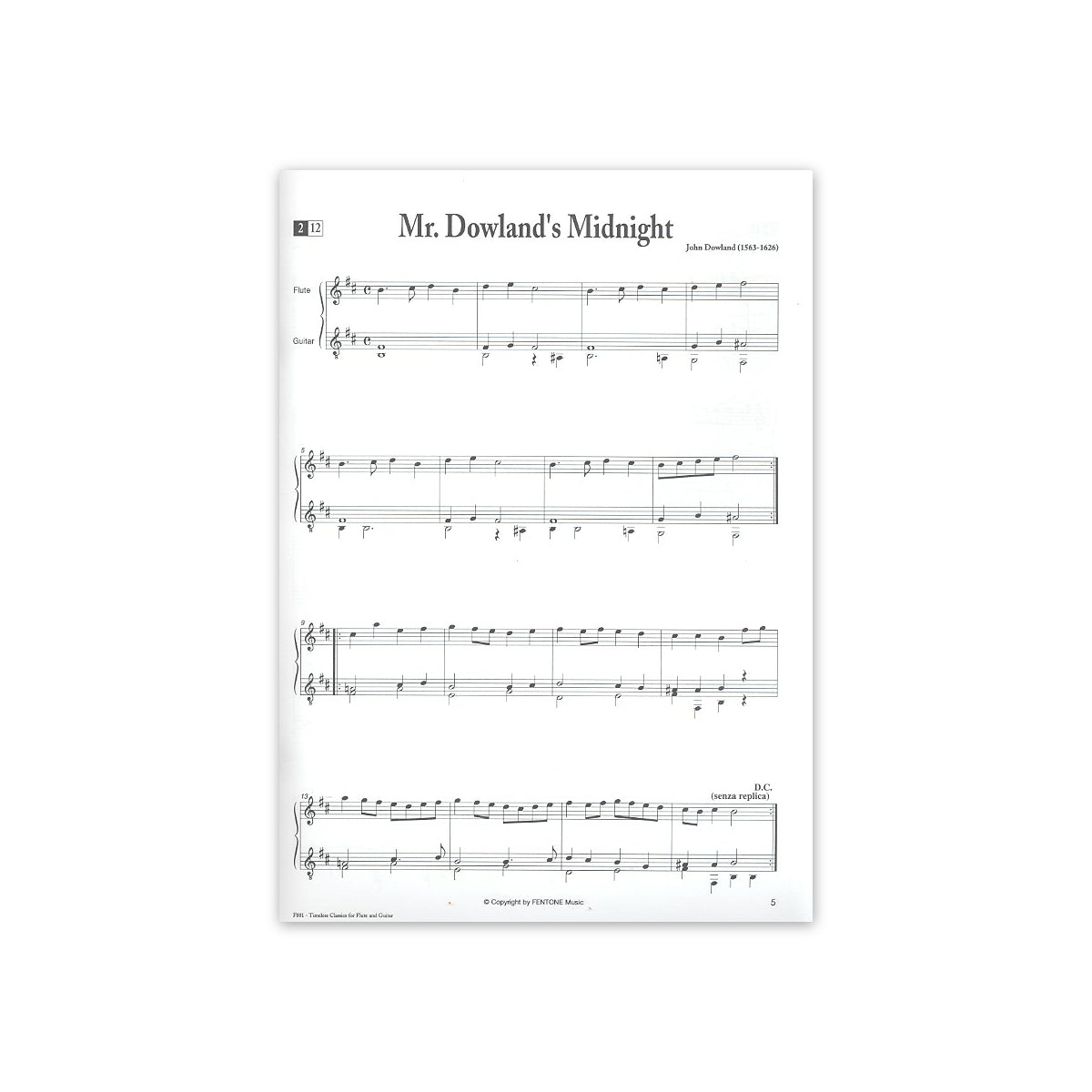 Timeless classics for flute & guitar