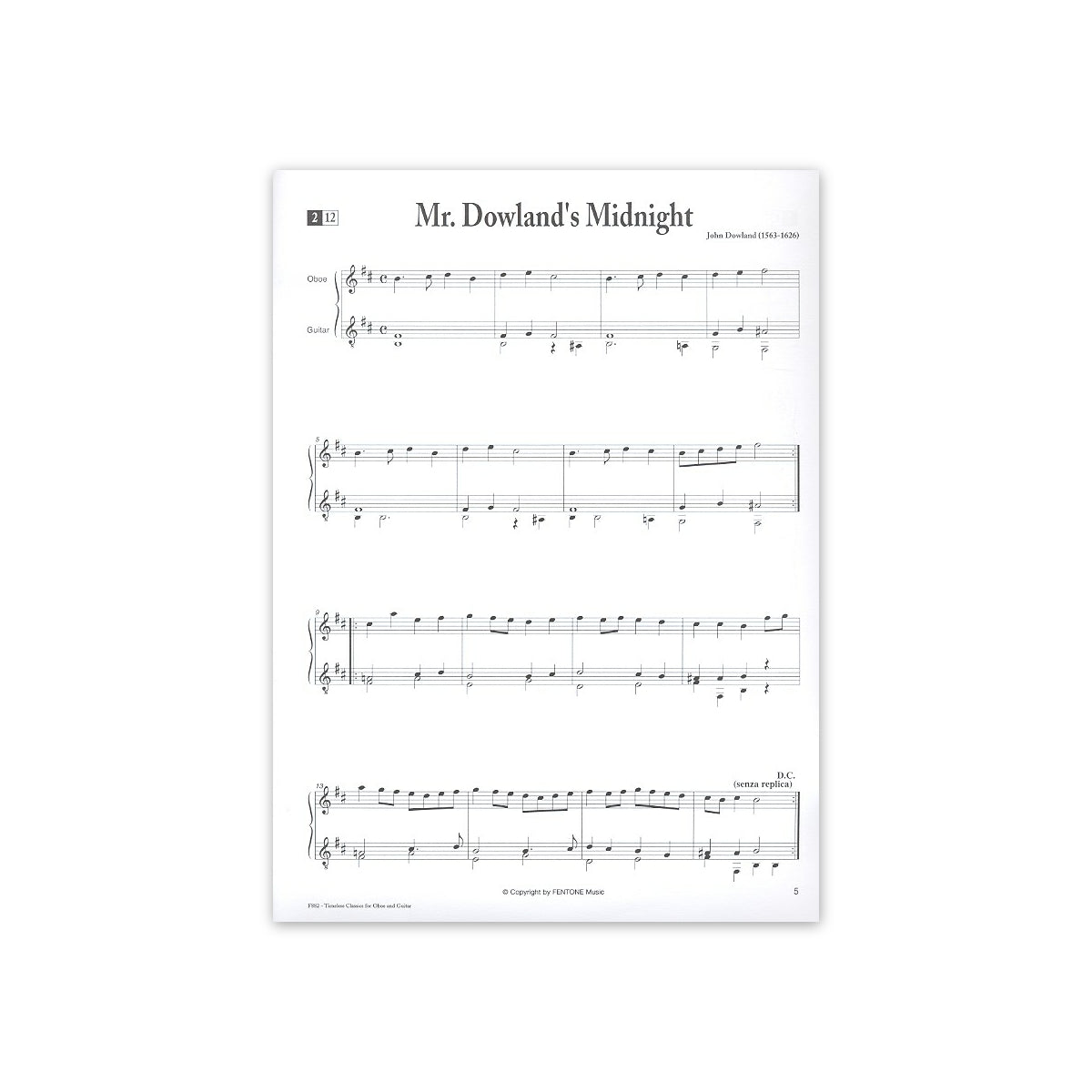Timeless classics for oboe & guitar