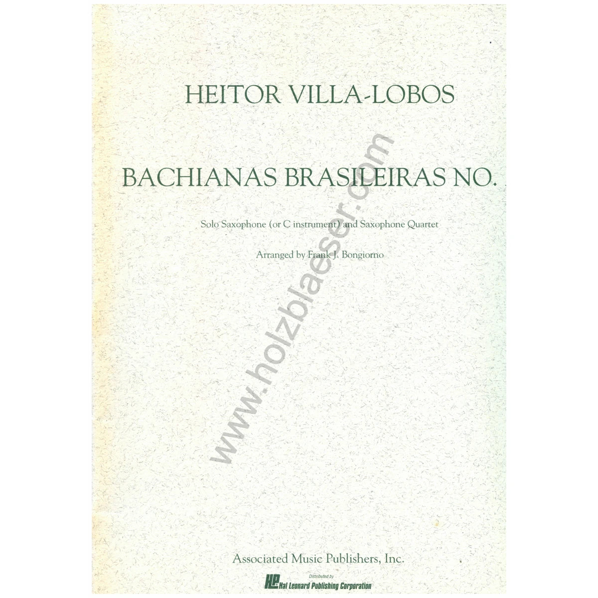 Villa-Lobos, Bach. Brasileiras Nr.5 View 1