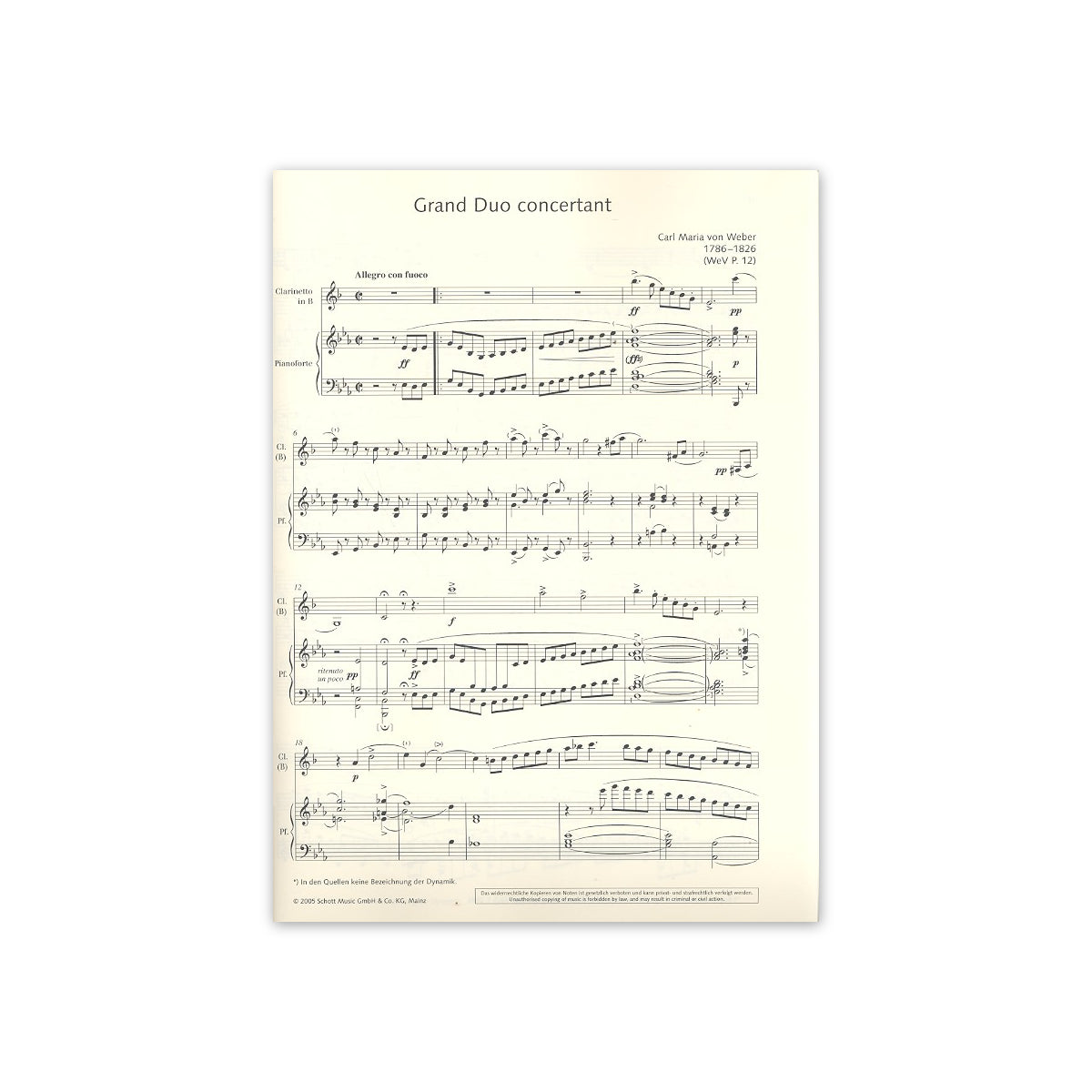 Weber, Grand Duo concertant op.48