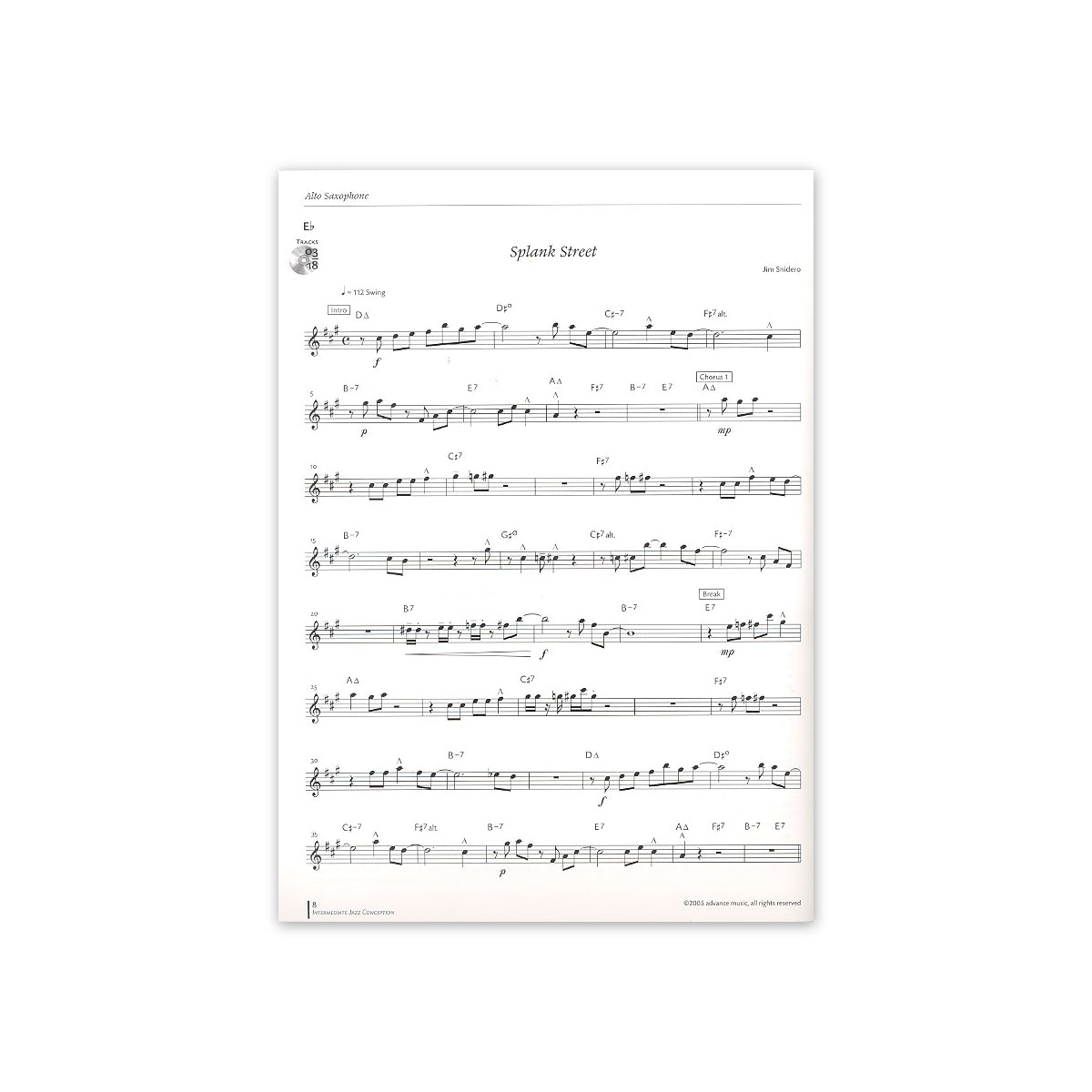 Snidero, Intermediate Jazz conception