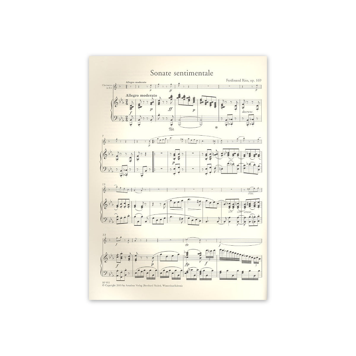 Ries, Sonate sentimentale op. 169