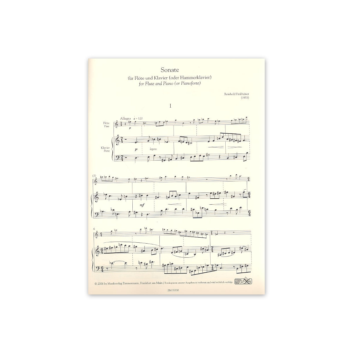 Finkbeiner, Sonate
