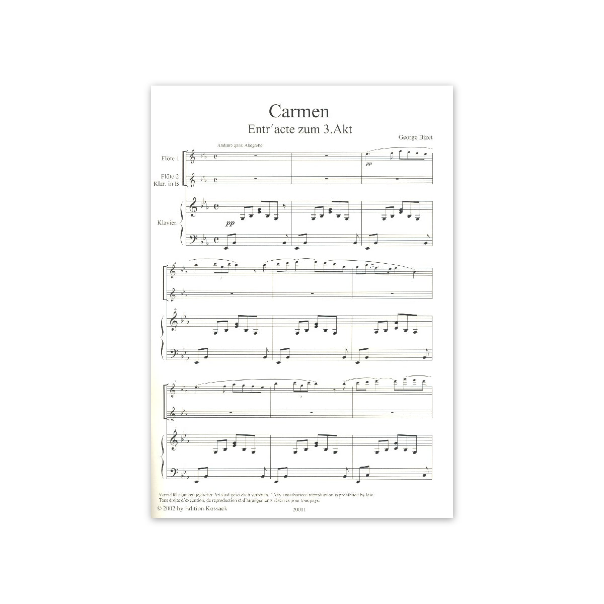 Bizet, Entr'Acte