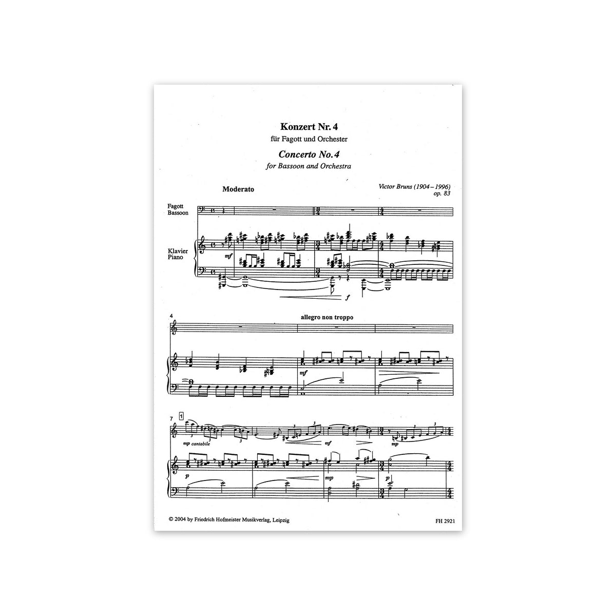 Bruns, Konzert Nr.4