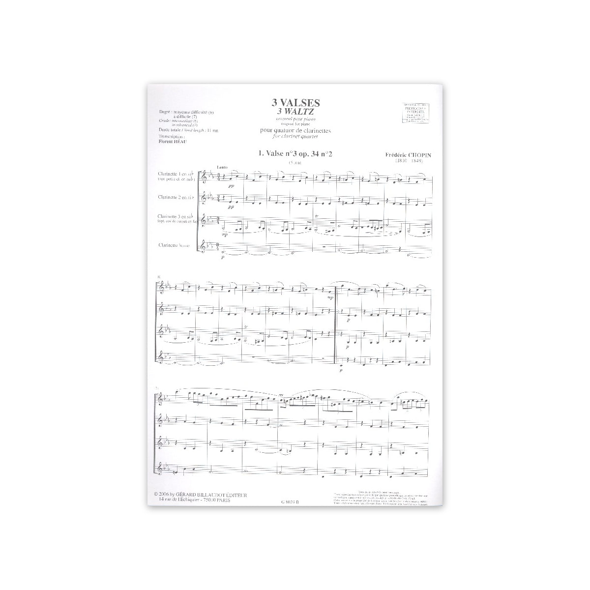 Chopin, 3 valses