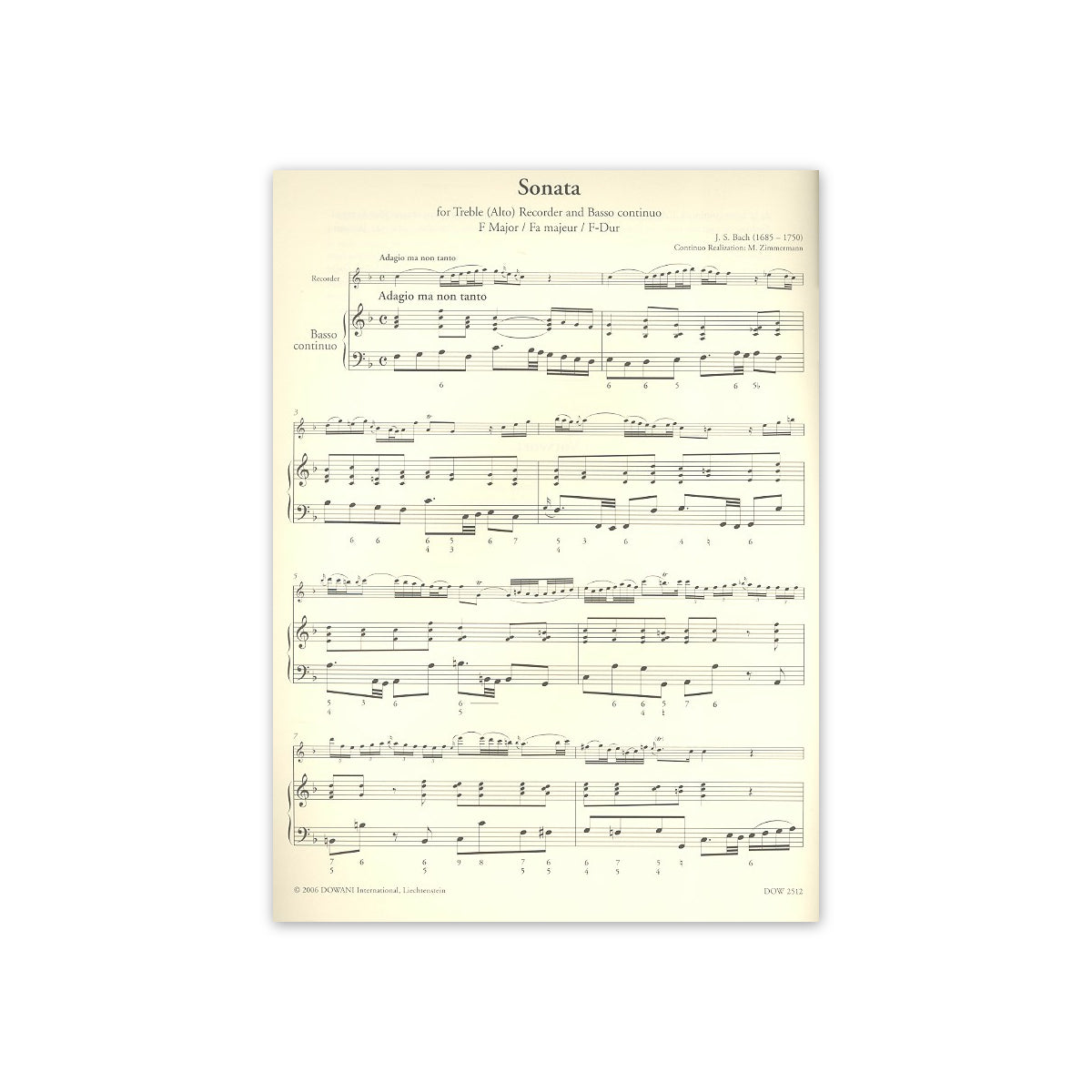Bach, Sonate F-Dur BWV 1035
