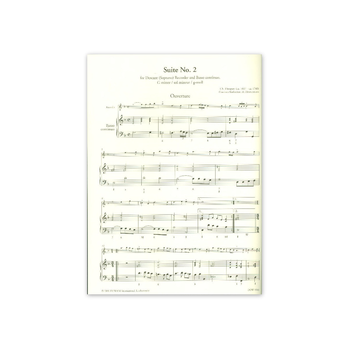 Dieupart, Suite g-Moll Nr.2