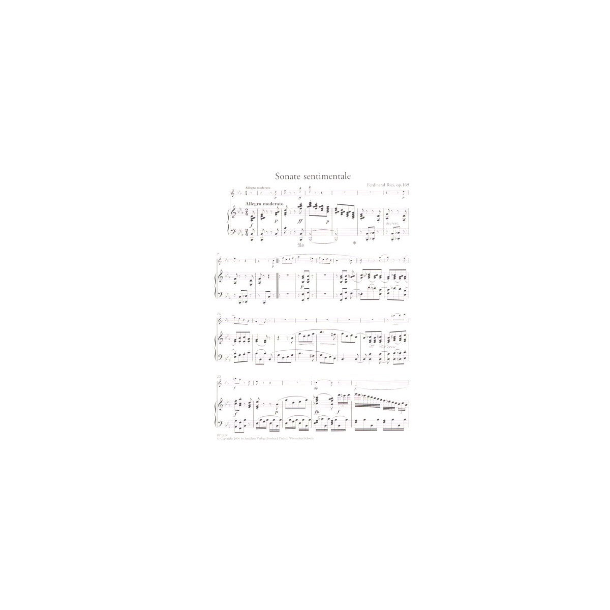 Ries, Sonate sentimentale op.169 View 1
